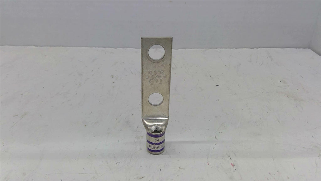 T&B 54270 Purple 54 Two Hole Lug Standard Barrel 220N 1/2 Bolt 4/0AWG