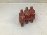 Brady 65560 Gate Valve Lockouts Red Lot Of 3