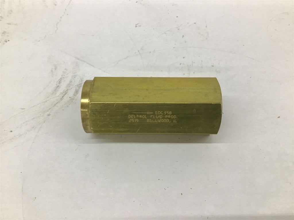 Deltrol EDC35B 10006-40 Check Valve 3/4 "