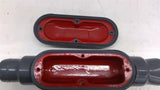 Plasti-Bond Red2Hot E231035 T-Style Conduit Body 1” ID