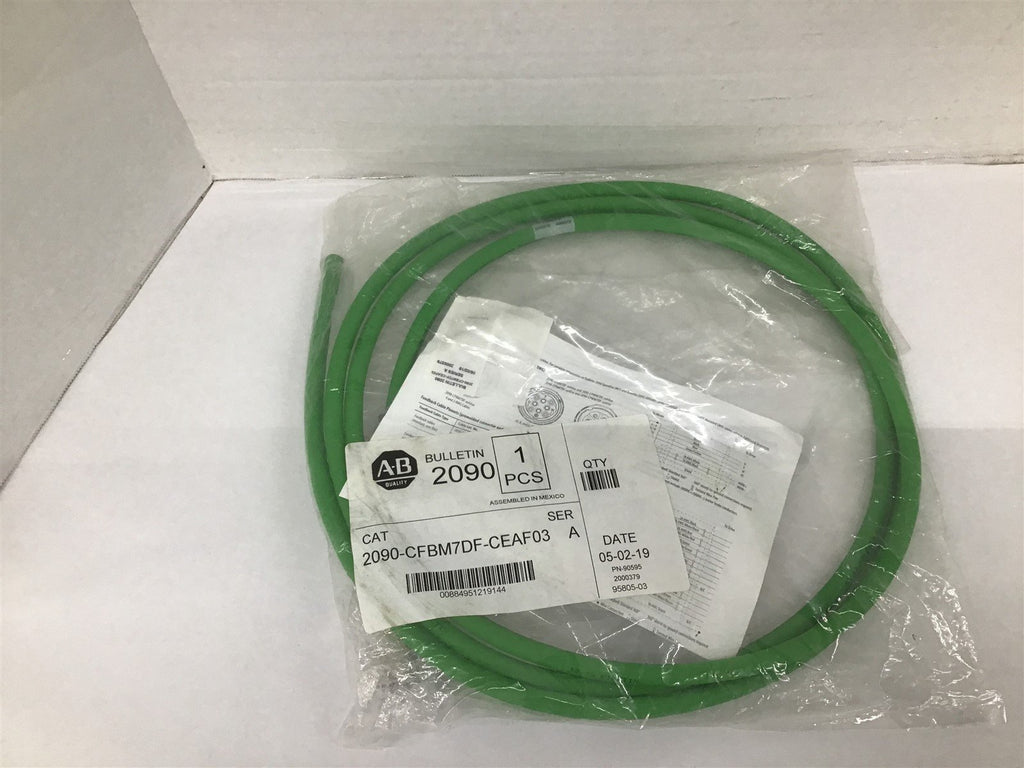 Allen-Bradley 2090-CFBM7DF-CEAF03 Ser A Motor Feedback Cable