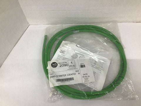 Allen-Bradley 2090-CFBM7DF-CEAF03 Ser A Motor Feedback Cable