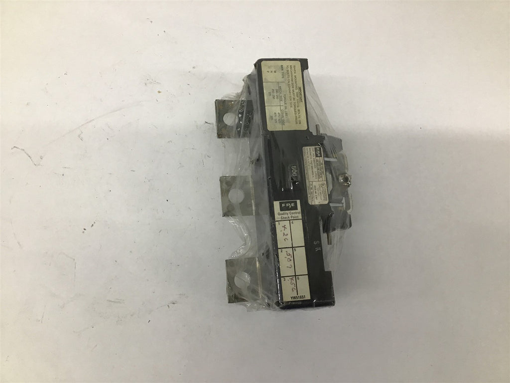 FPE NM031500 3 Pole Magnetic Trip 3000-6000 500 A Circuit Breaker Trip Unit