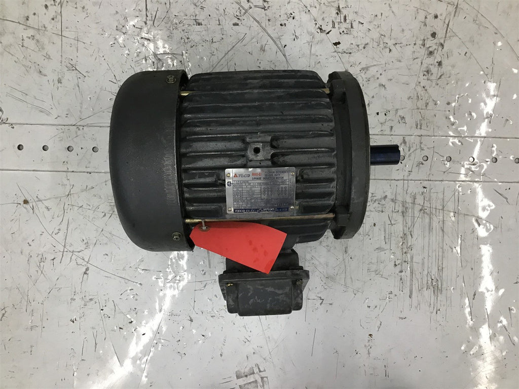 Teco 3H182C4001 3HP 1755/1800RPM 230/460V 0HZ 182T-FR TEFC 3-PH 4P