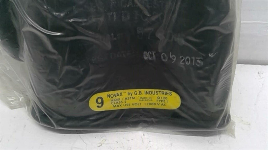 Novax D120 Black Rubber Insulating Gloves Class 2 Size 9