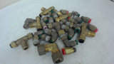 VARIOUS BRASS FITTINGS, MOSTLY 1/4"