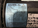 WEG 00118ET3E56-S 1HP 208-230/460V 1800 Rpm 4P 56-FR 60HZ 3PH TEFC AC Motor