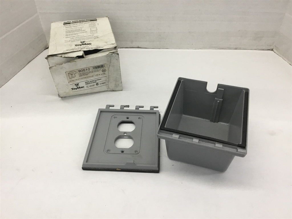 TayMac Type 3R Two Gang Vertical Mount Safety Outlet Box 90510