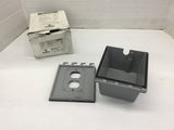 TayMac Type 3R Two Gang Vertical Mount Safety Outlet Box 90510