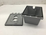 TayMac Type 3R Two Gang Vertical Mount Safety Outlet Box 90510