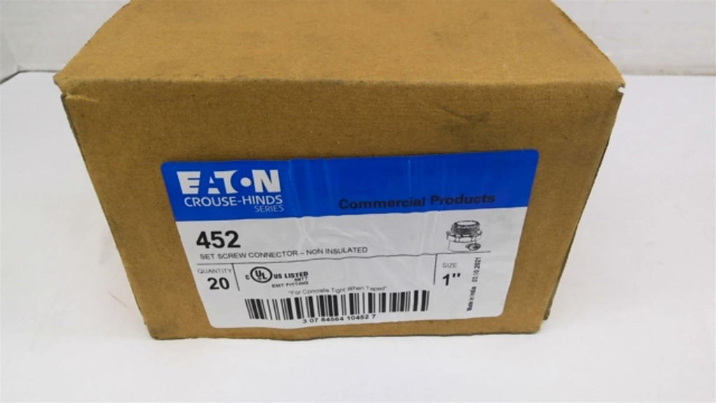 Eaton Crouse Hinds Series 452 Set Screw Connector