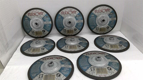Flexovit A5302H Grinding Wheel 7"X1/4" x 5/8-11 Lot of 8