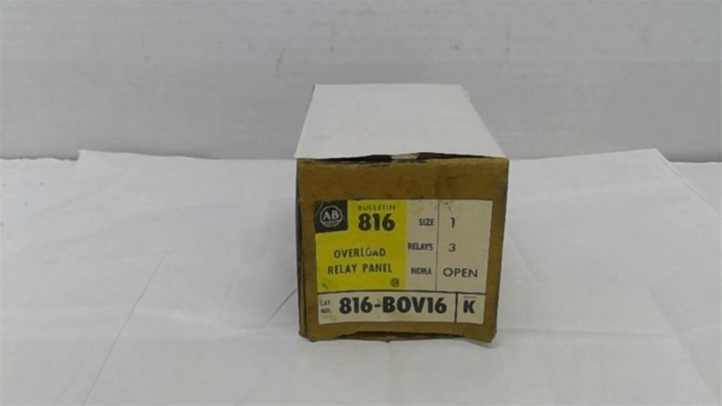 Allen Bradley 816BOVI6 Overload Relay Panel Size1 3 Relays