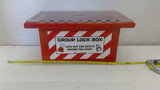 EMED Group Lock Box Red Metal