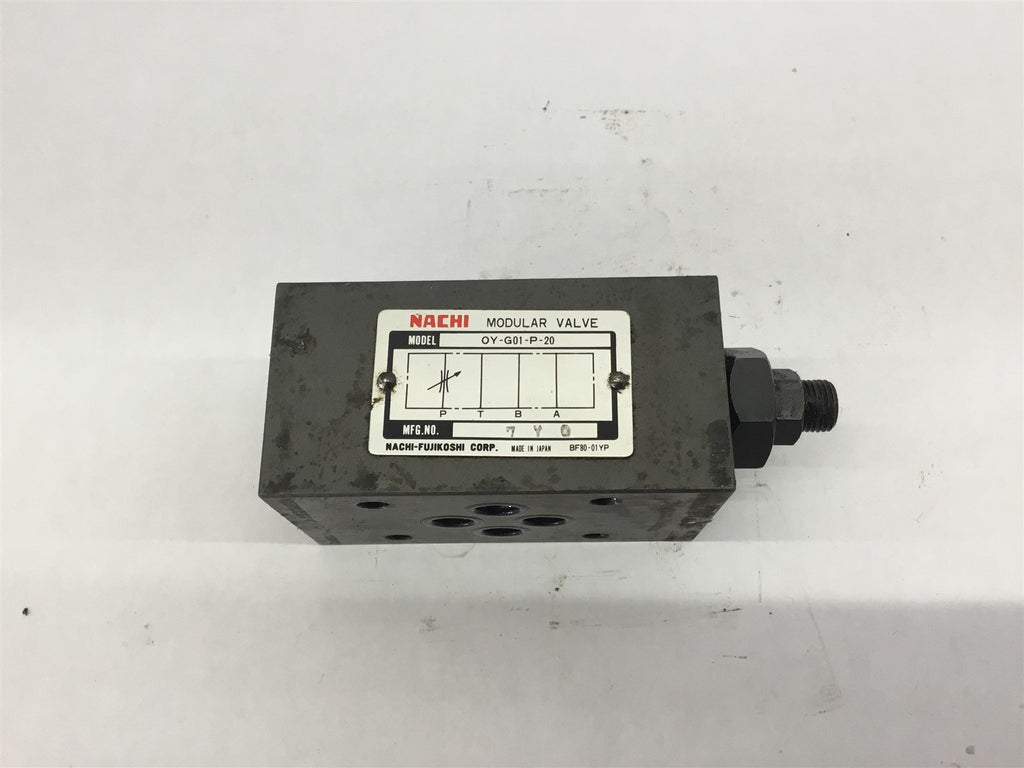 NACHI OY-G01-P-20 Modular Valve