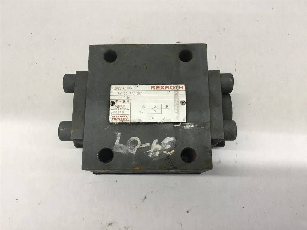 Rexroth SV 20 PA1-32/315 Hydro/Norma Unit *486631/5*