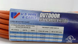 U.S. Wire & Cable 16/3 SJTW Outdoor Extension Cord