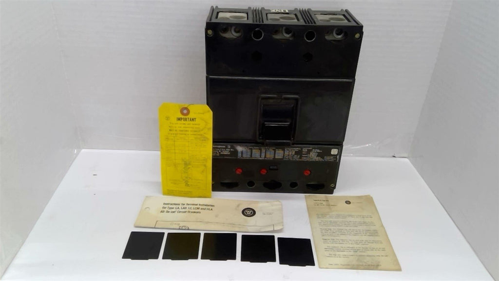 Westinghouse LA3400F Circuit Breaker 3Pole 400A 600V