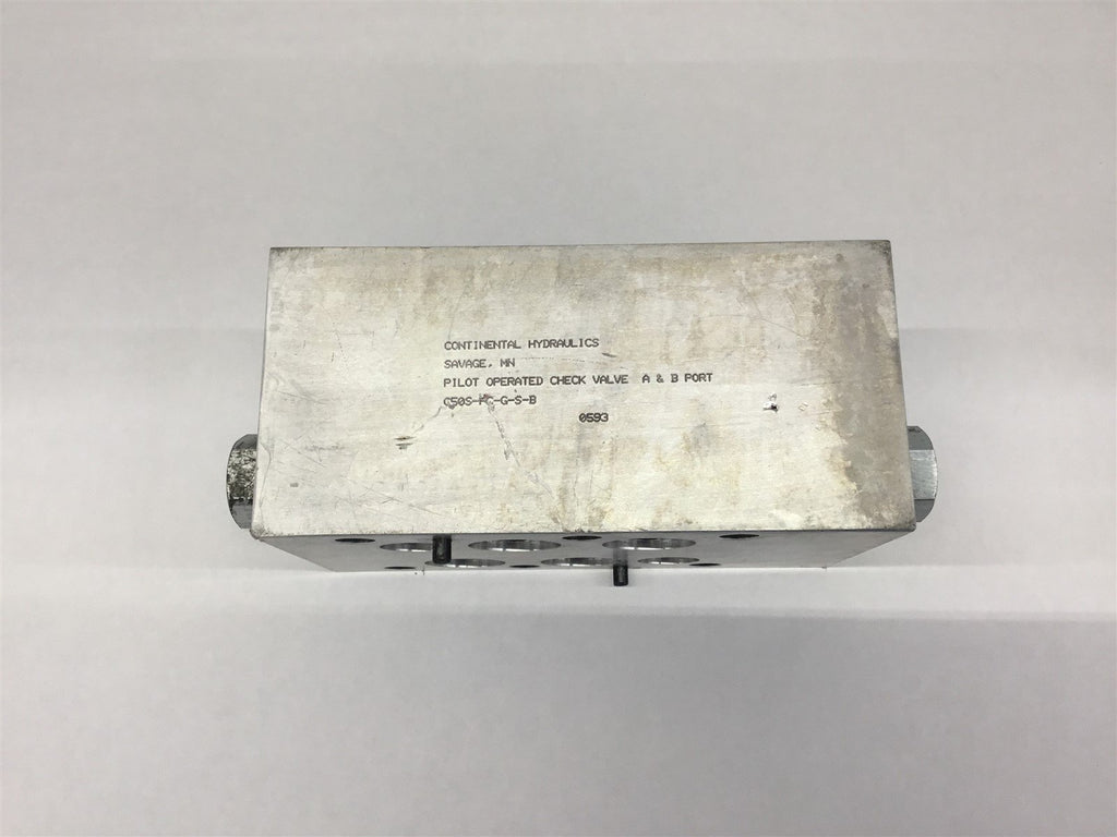 Continental Hydeaulics C50S-FC-G-S-B Pilot Operated Check Valve