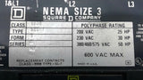 Square D 30072-007-73A Manual Motor Starter Size 3 50 HP 460 Volts