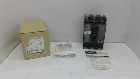 Fuji BUESB3100 Circuit Breaker 3 Pole 100 A 600 V