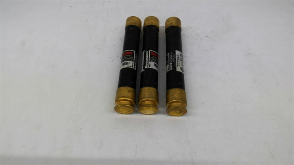 Fusetron FRS-R-1 Dual-Element Time-Delay Fuse Current-Limiting Lot Of 3