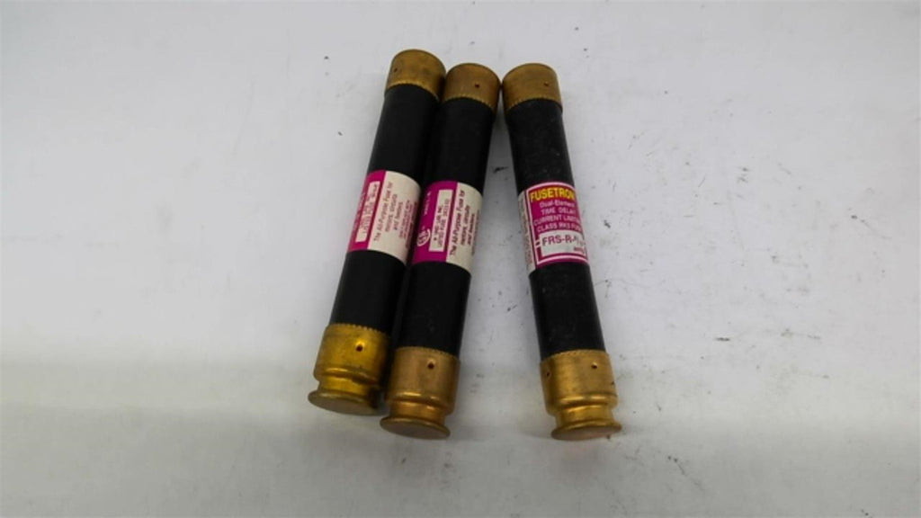 Fusetron FRS-R-8/10 600 Volt Dual-Element Time Delay Lot Of 3