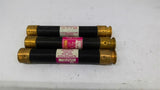 Fusetron FRS-R-8/10 600 Volt Dual-Element Time Delay Lot Of 3