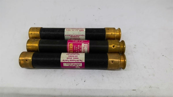 Fusetron FRS-R-8/10 600 Volt Dual-Element Time Delay Lot Of 3 – BME ...