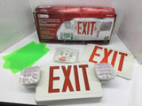 Utilitech 0253631 Dual-Color LED Exit/Emergency Sign Red Or Green