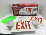 Utilitech 0253631 Dual-Color LED Exit/Emergency Sign Red Or Green