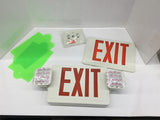 Utilitech 0253631 Dual-Color LED Exit/Emergency Sign Red Or Green