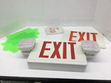 Utilitech 0253631 Dual-Color LED Exit/Emergency Sign Red Or Green