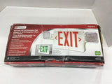 Utilitech 0253631 Dual-Color LED Exit/Emergency Sign Red Or Green