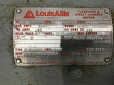 Louis Allis CD189ACYDC Motor 3HP 180V 200/100 F Volt 1750 Rpm