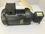 Baldor KM3454 1/4HP AC Gear Motor 230/460V 1800 Rpm 4P 5:1 Ratio