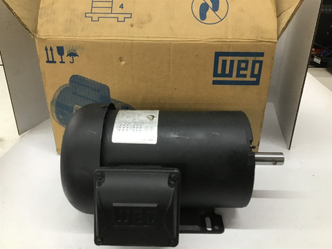 WEG 00218ET3E145T-S 2HP AC Motor 208-230/460V 1800 Rpm 4P 143/5T 3PH