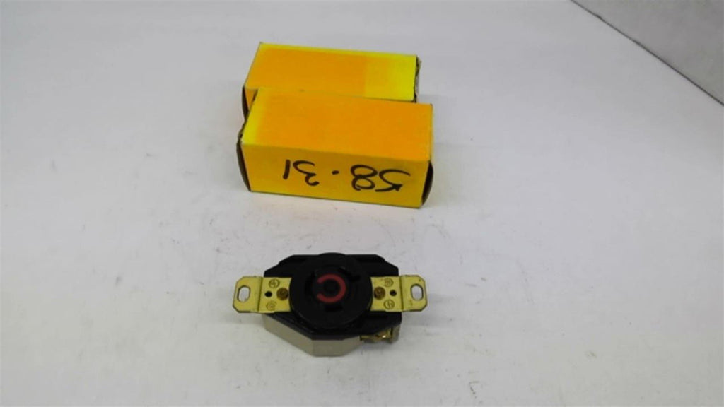 Hubbell HBL2340 Twist Lock Receptacle 2 Pole 3 Wire Grounding Lot Of 3