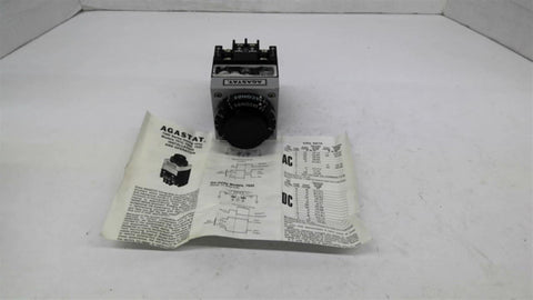 Agastat 7012MA Timer Coil Voltage 28 50 HZ Voltage Rating Highest 240 V