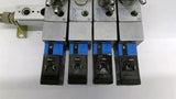 Festo PAL-1/4-6B Terminal Block With 4 Festo JMVH-5-1/4B Solenoid Valves