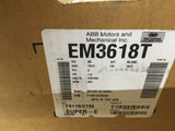 Baldor EM3618T 1.5Hp AC Motor 230/460V 900 Rpm 184T 3Ph 60Hz TEFC