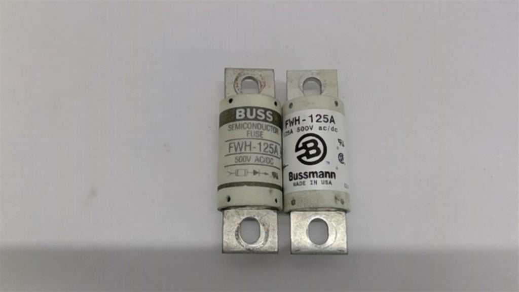 Bussmann FWH-125A Fuse 125A 500V Lot Of 2