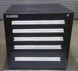 Stanley Vidmar Black 6 Drawer Cabinet