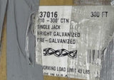 37016 Single Jack Bright Galvanized #10 Chain
