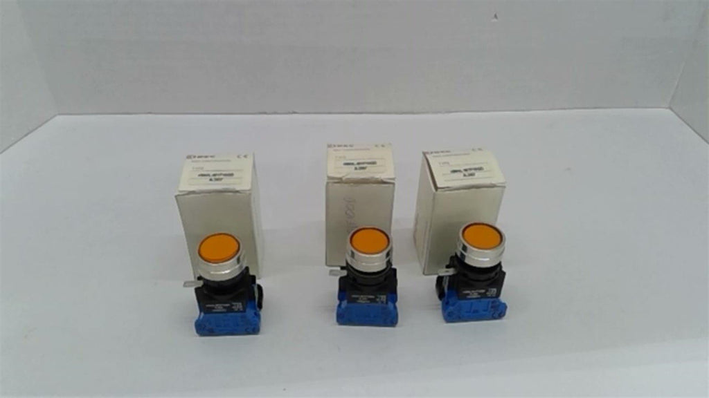 Idec HW4L-M1F10QD A-24V Pushbutton Lot Of 3
