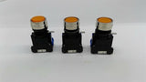 Idec HW4L-M1F10QD A-24V Pushbutton Lot Of 3