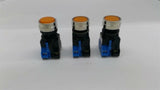 Idec HW4L-M1F10QD A-24V Pushbutton Lot Of 3
