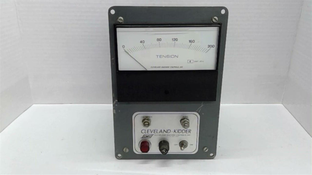 Cleveland-Kidder PM-4-TA-10 Web Tension Indicator Equipment 117 Vac
