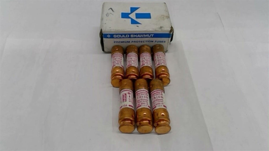 Gould Shawmut TR10R Fuse 10 Amp 250 Vac Lot of 7