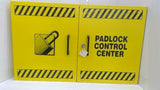 Lab Safety Supply Double Door Padlock Control Center Cabinet